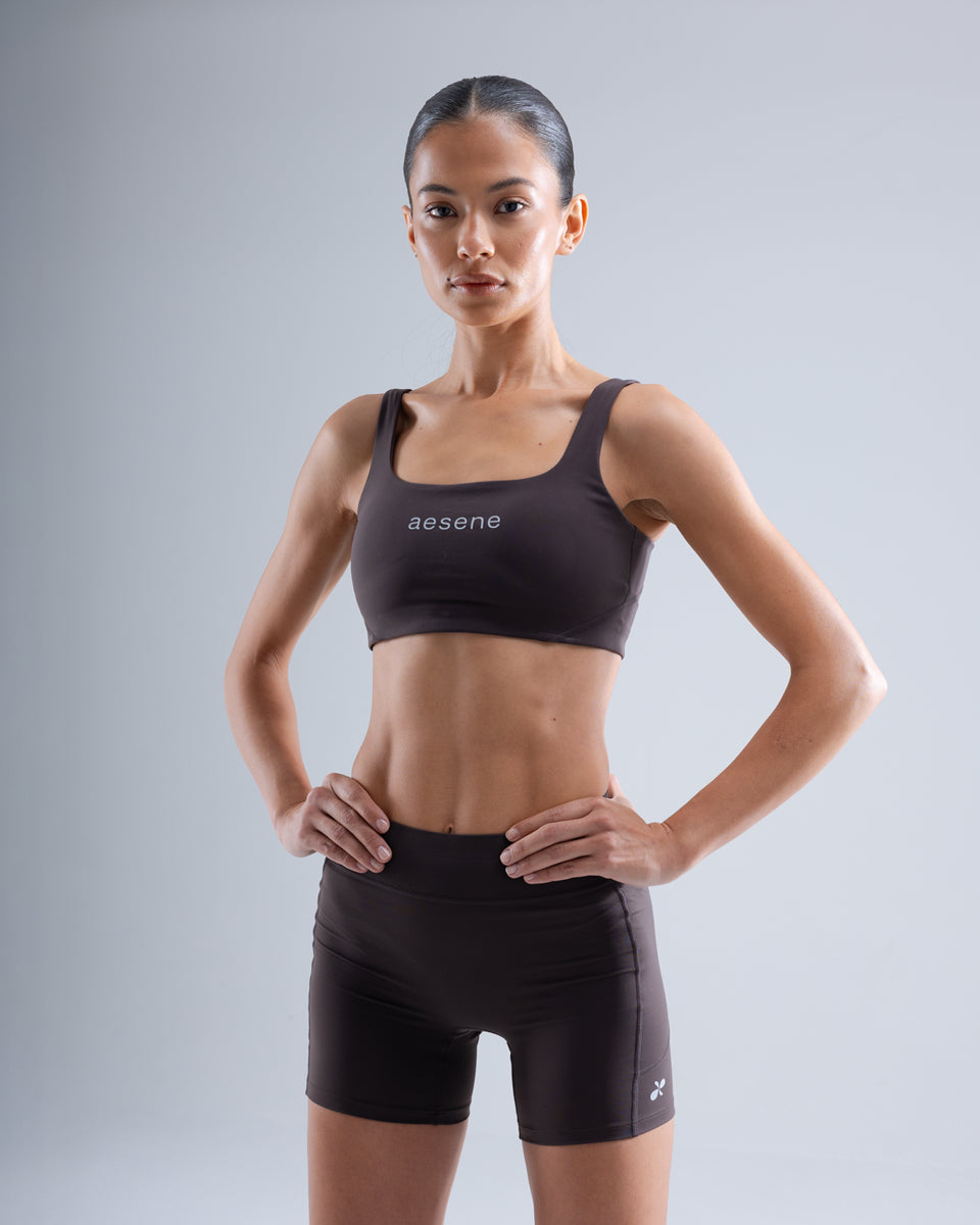Sports Bra — Brown