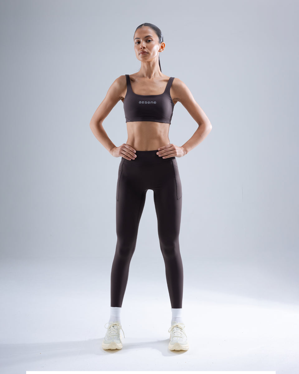 Training Leggings — Brown