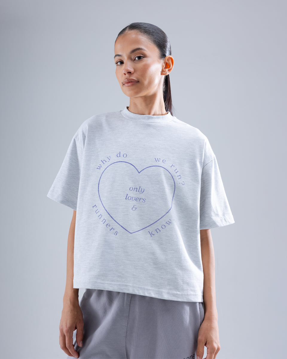 Lovers T-Shirt — Grey Marl