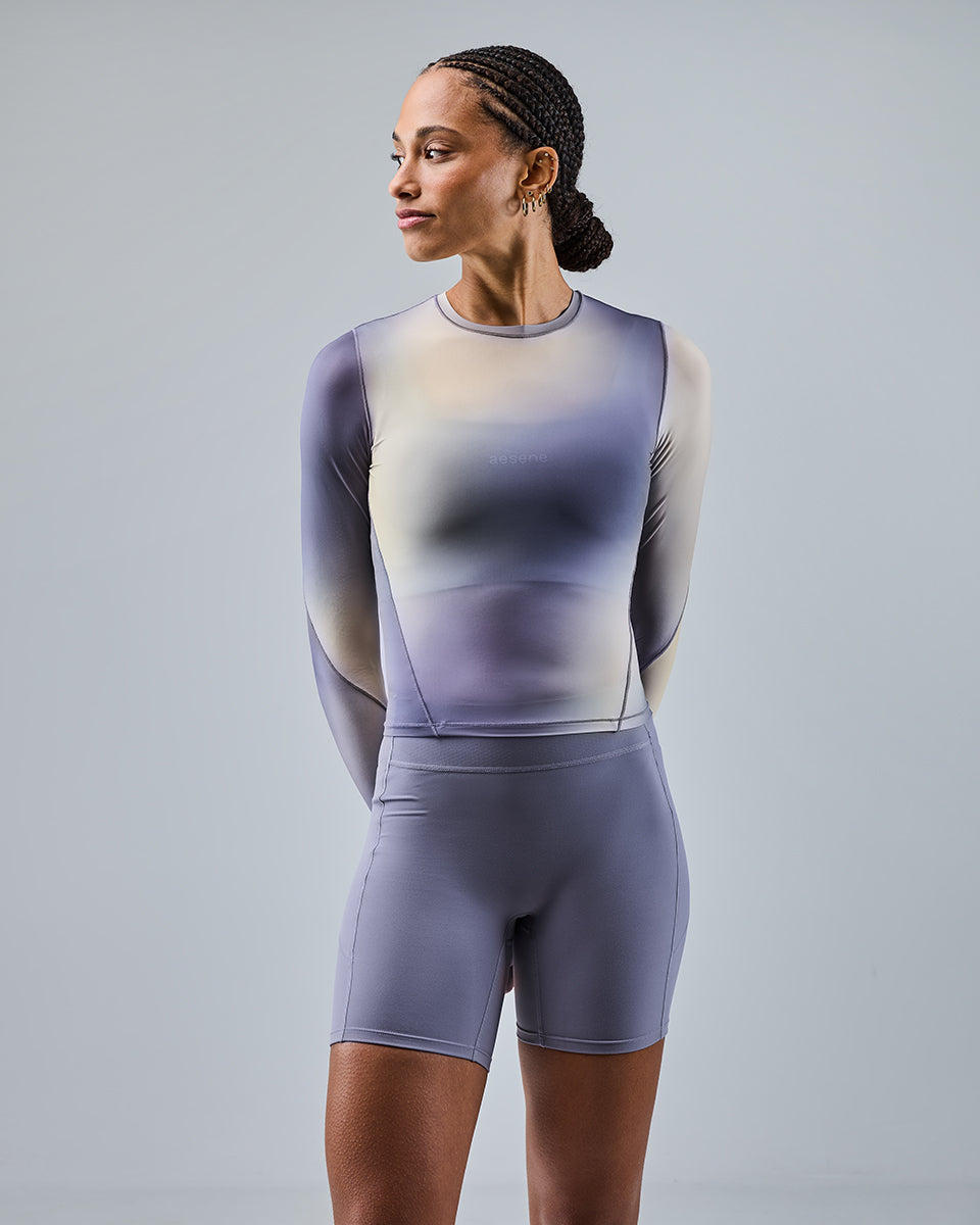 AirTouch Mesh Long Sleeve Top — Glow Print
