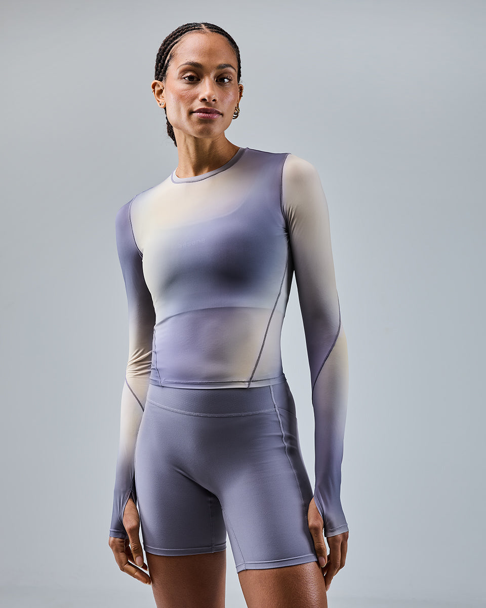 AirTouch Mesh Long Sleeve Top — Glow Print