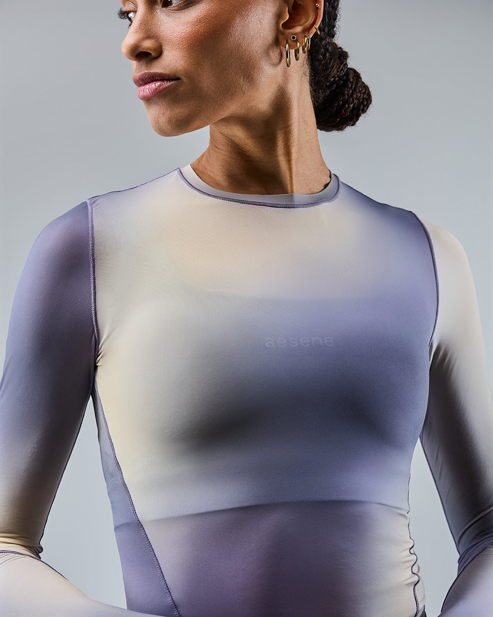 AirTouch Mesh Long Sleeve Top — Glow Print