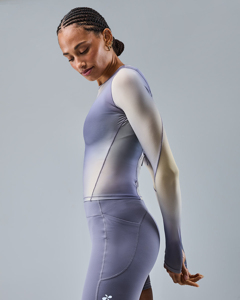 AirTouch Mesh Long Sleeve Top — Glow Print