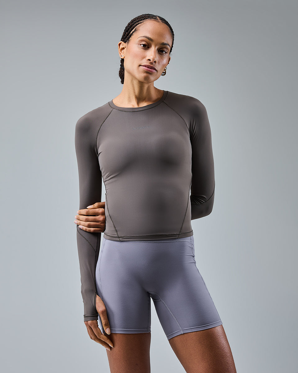 Core Long Sleeve — Cool Brown