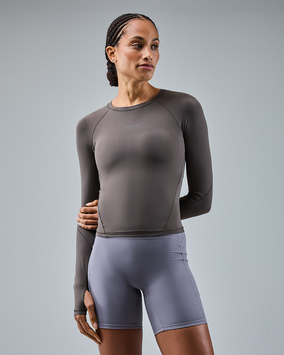 Core Long Sleeve — Cool Brown