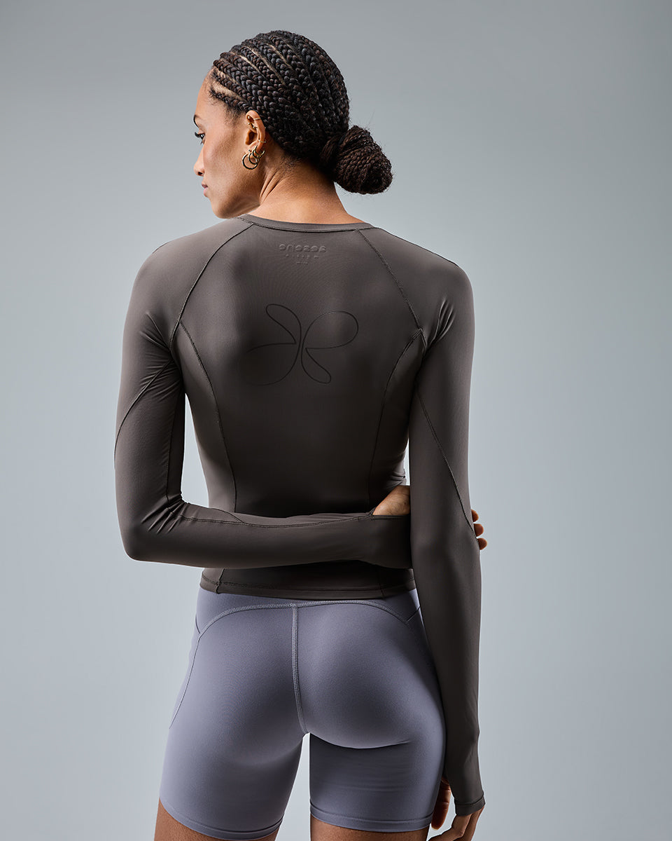 Core Long Sleeve — Cool Brown