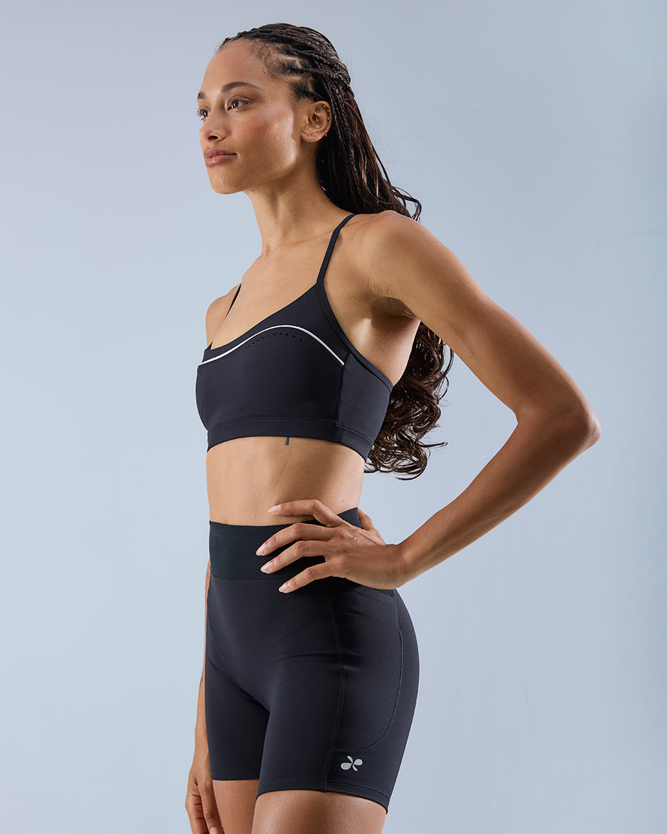 Flow Sports Bra — Black