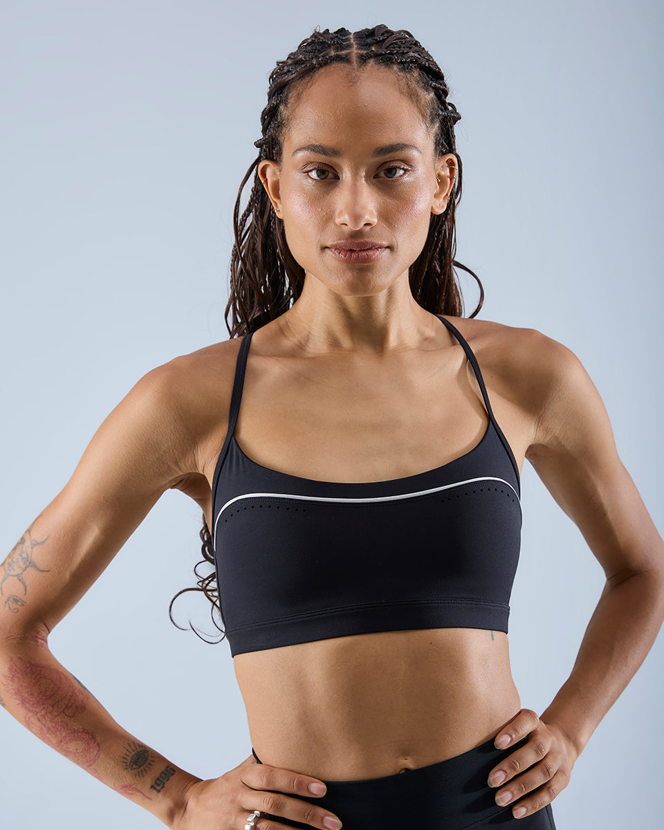 Flow Sports Bra — Black