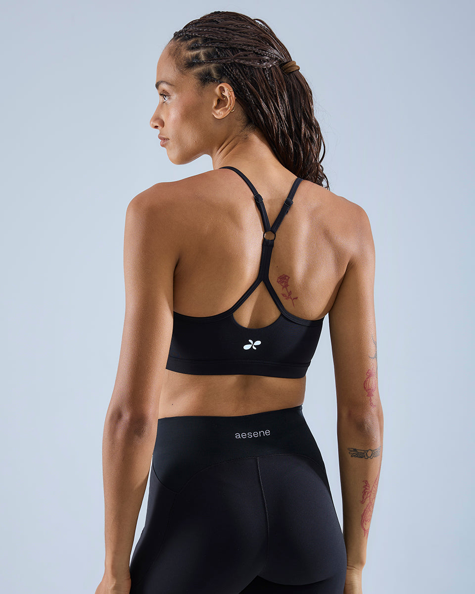 Flow Sports Bra — Black