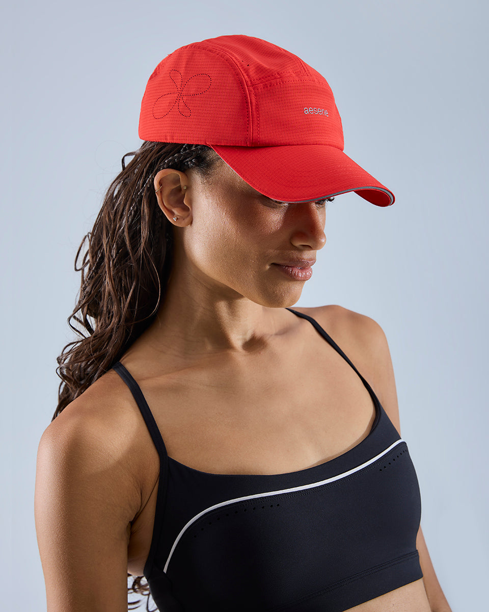Running Cap — True Red