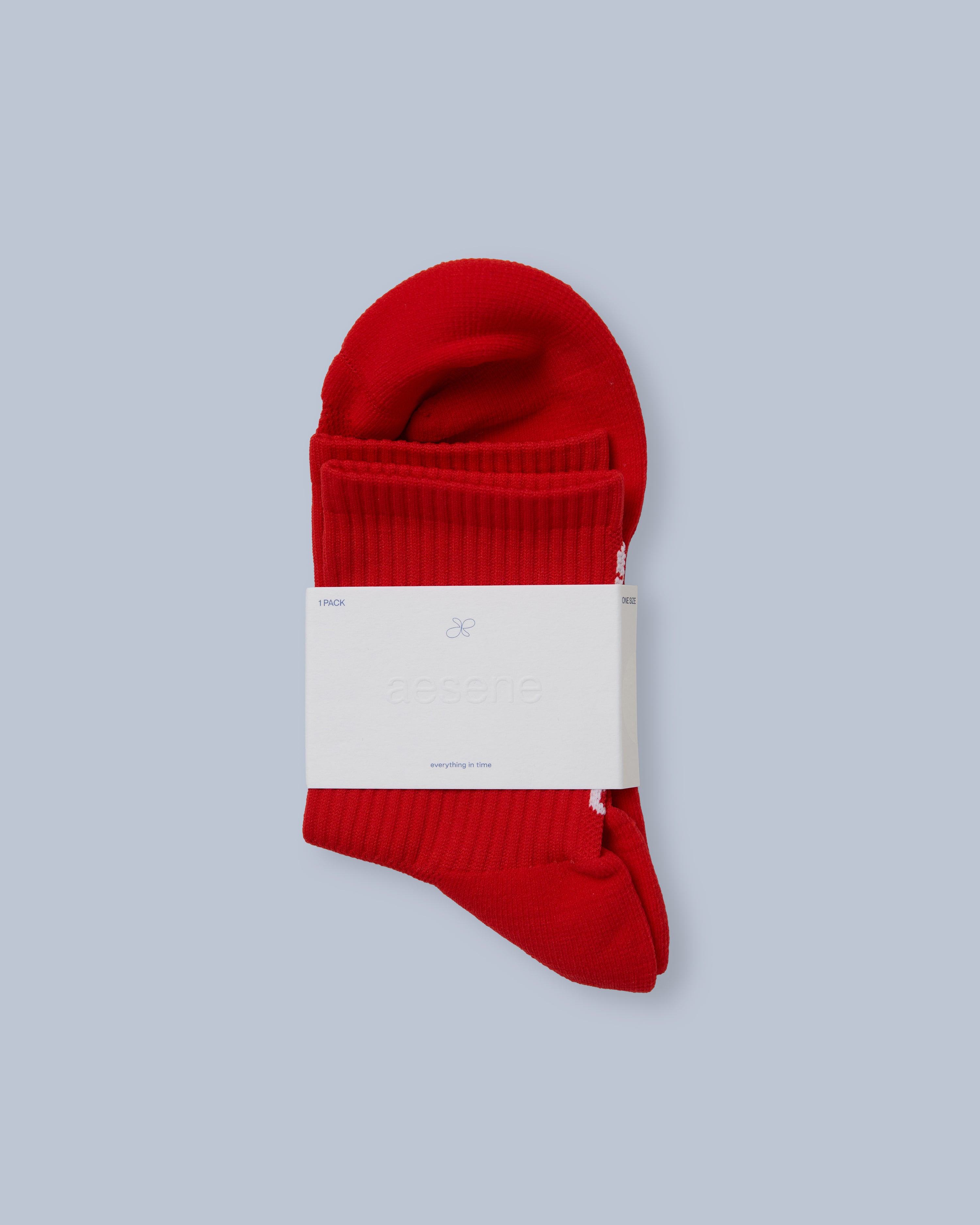 Logo Socks — True Red