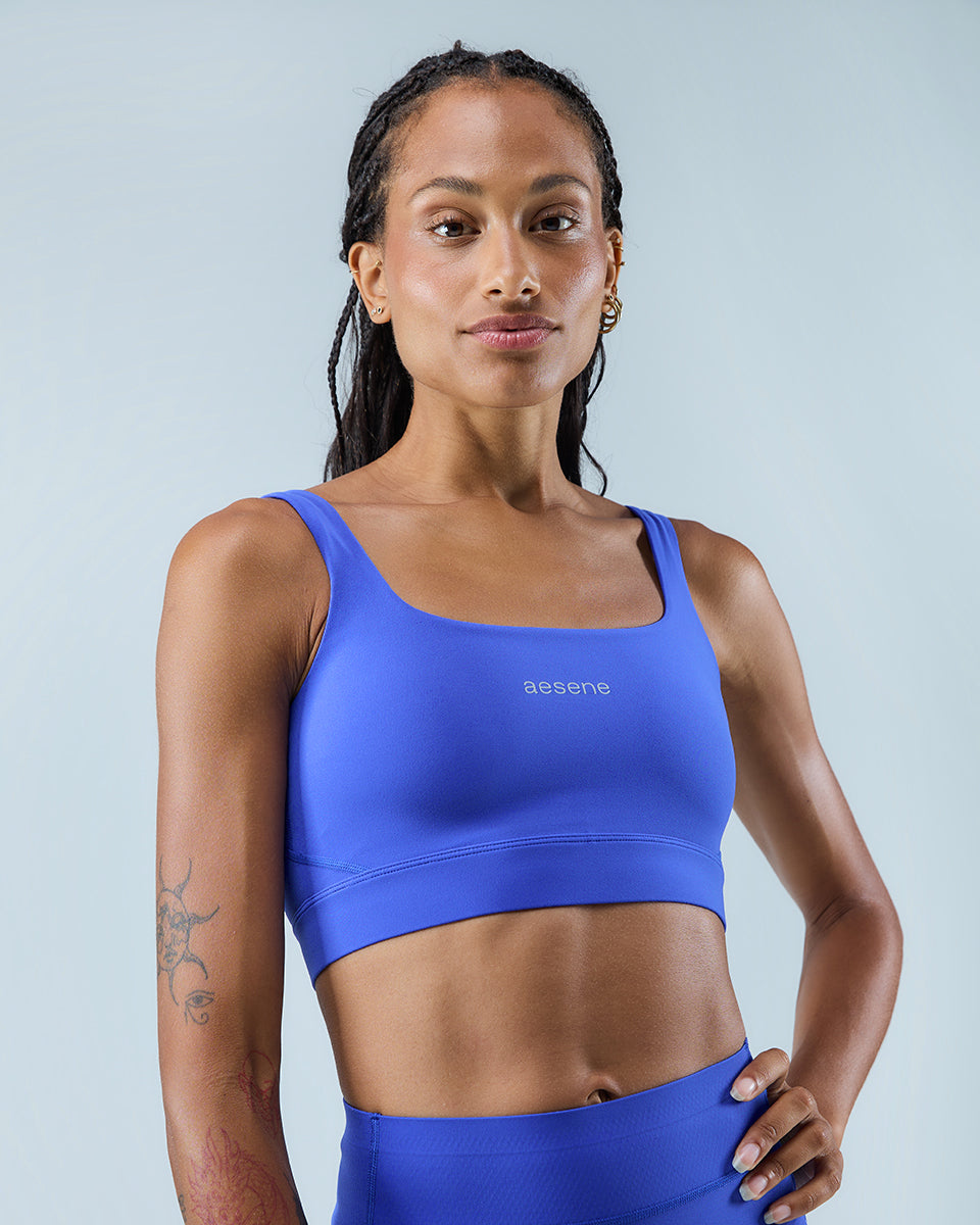 Training Bra — Nautical Blue