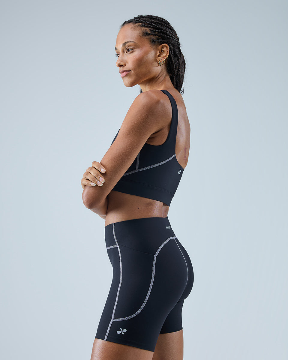 Training Shorts — Black / Lilac