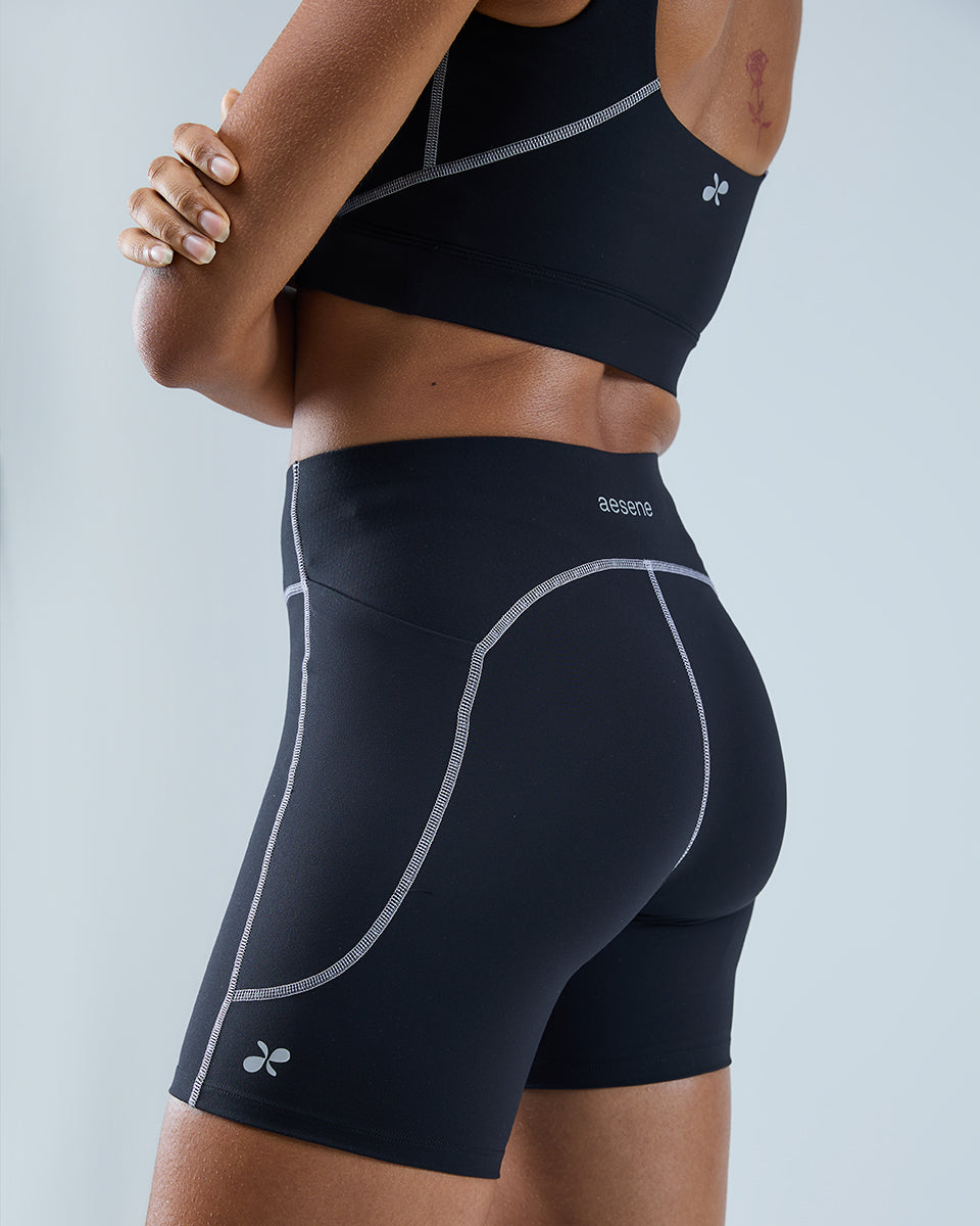 Training Shorts — Black / Lilac