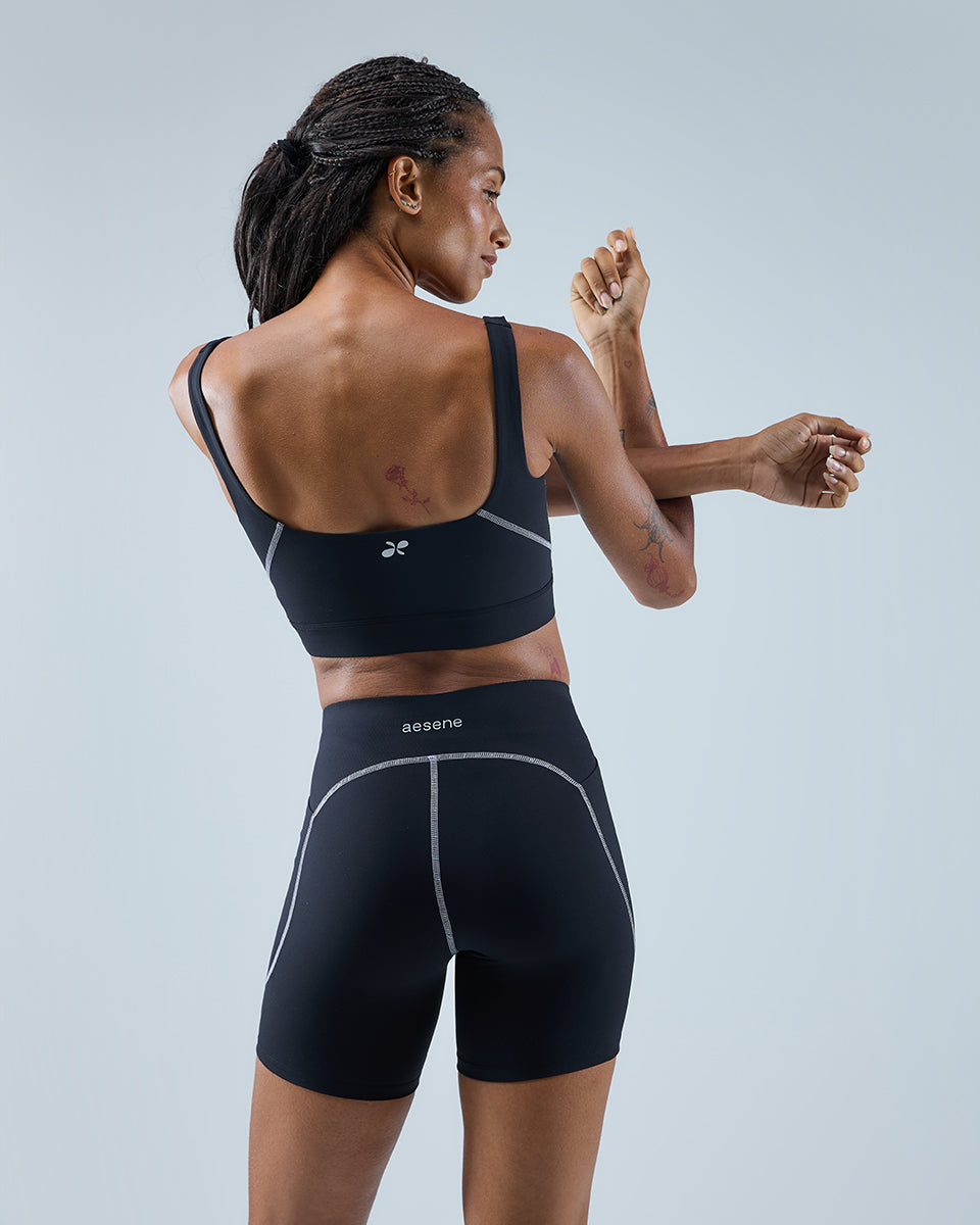 Training Shorts — Black / Lilac