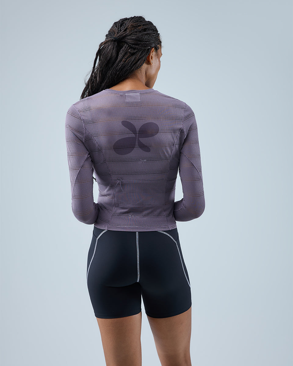 Ultra Mesh Long Sleeve Top — Shark