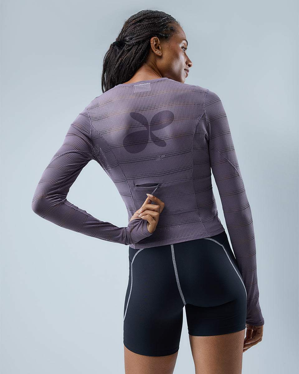 Ultra Mesh Long Sleeve Top — Shark
