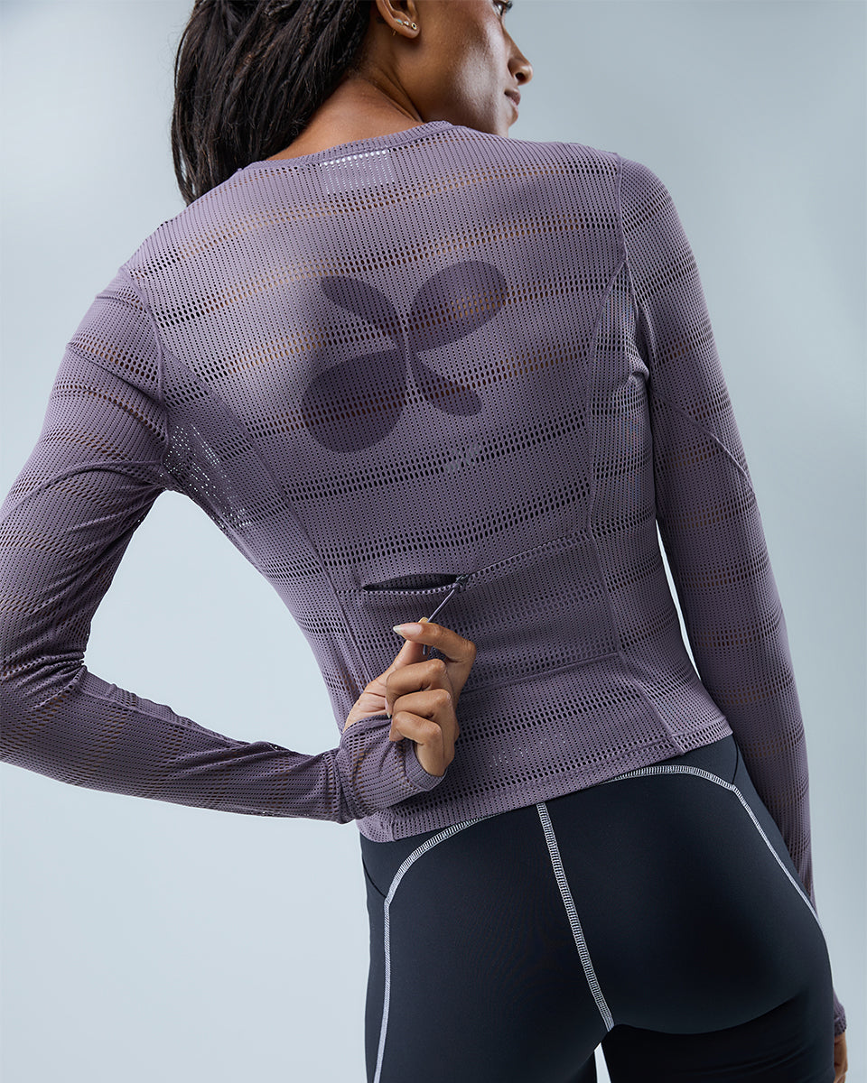 Ultra Mesh Long Sleeve Top — Shark