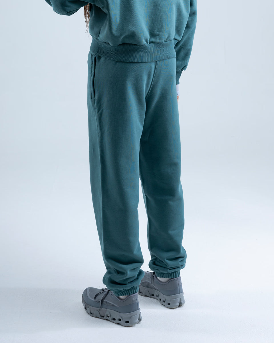 Cuffed Joggers — Teal