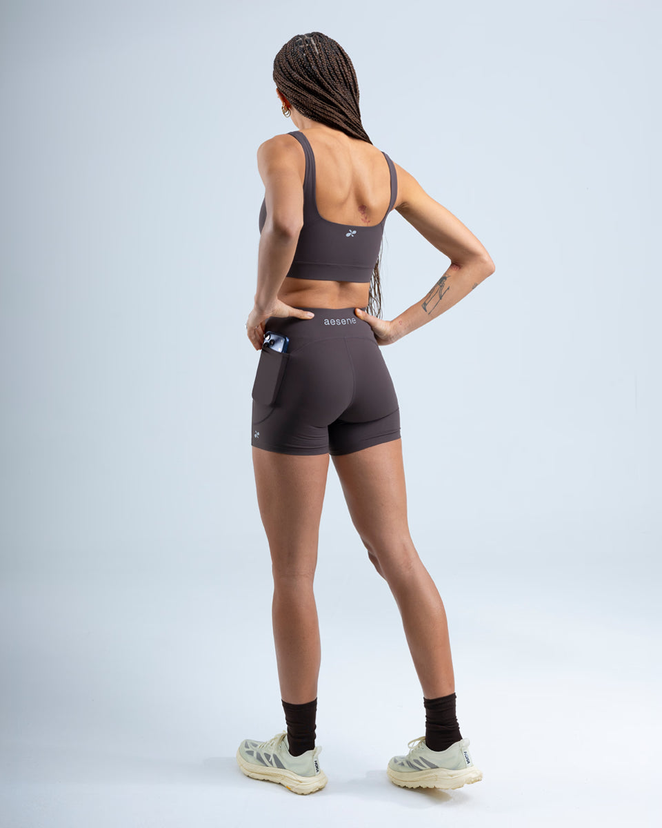 Sports Bra — Brown