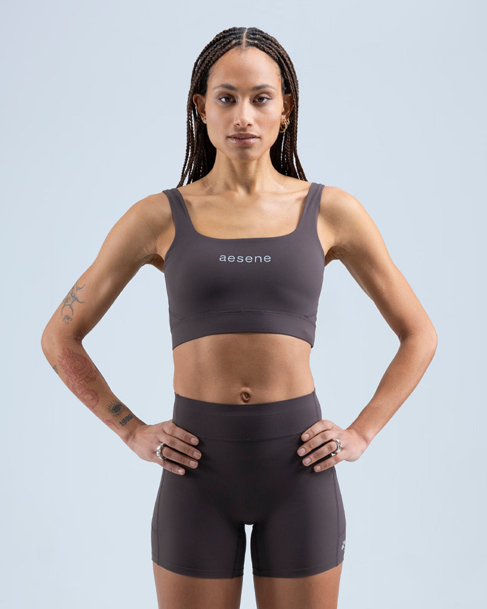Sports Bra — Brown