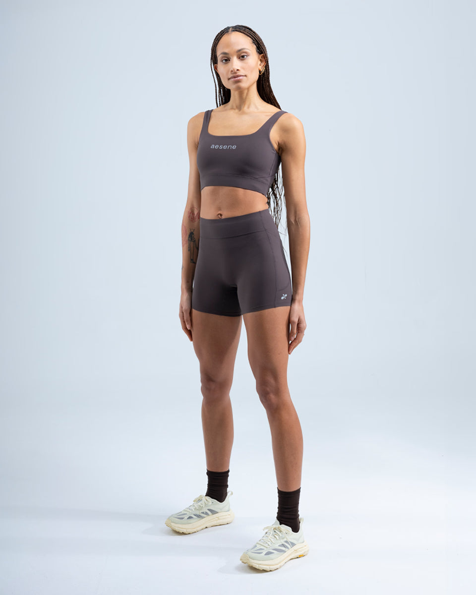 Sports Bra — Brown
